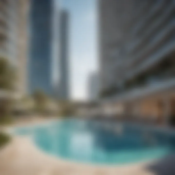 Amenities and recreational spaces surrounding Addax Tower