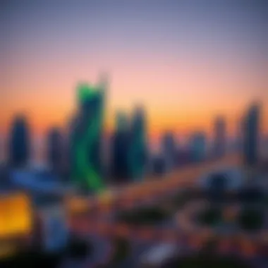 Modern Skyline of Ajman City Center A modern skyline of Ajman City Center highlighting real estate development