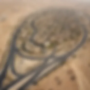 Accessibility Routes to Al Ain Al Muwaiji Map highlighting the accessibility routes to Al Ain Al Muwaiji