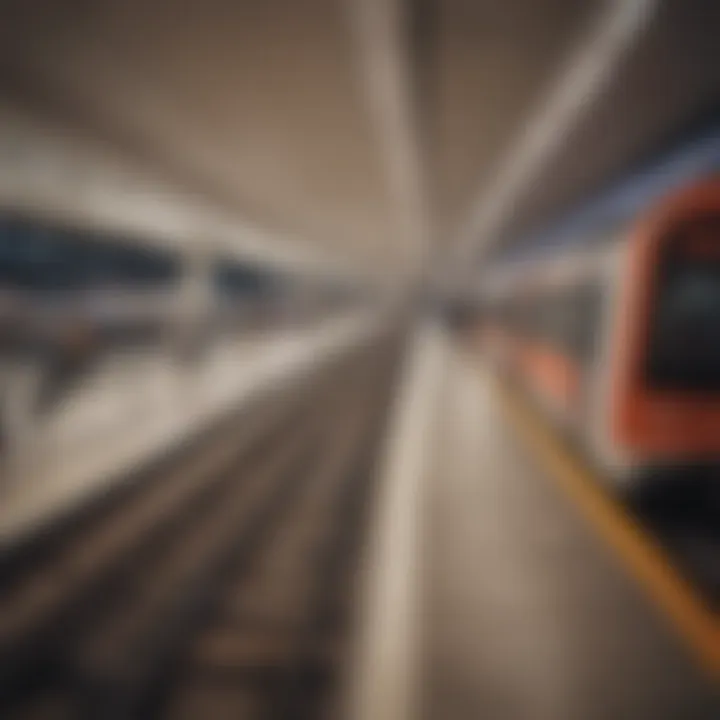 A busy day at Al Ghurair Metro Station with commuters utilizing the transit system