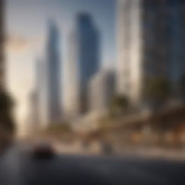 Commercial Developments Near Al Ghurair Metro Station Surrounding commercial developments near Al Ghurair Metro Station illustrating real estate dynamics