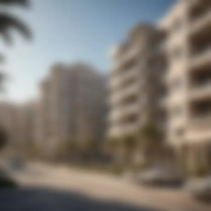 Modern residential buildings in Al Qusais representing real estate development