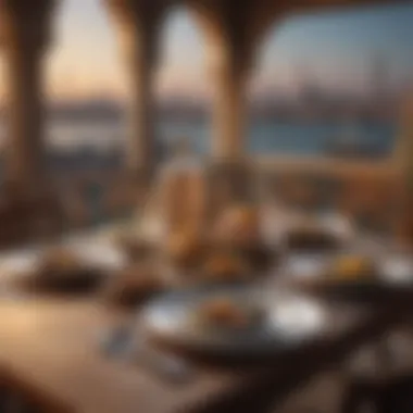 Authentic Dining Ambiance A beautifully presented table set for an authentic dining experience