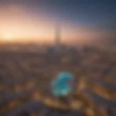 Luxury Properties in Dubai Aerial view of Dubai's skyline showcasing luxury properties