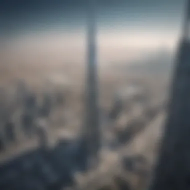 Architectural Blueprint of Burj Khalifa An architectural blueprint showcasing the intricate design of Burj Khalifa.