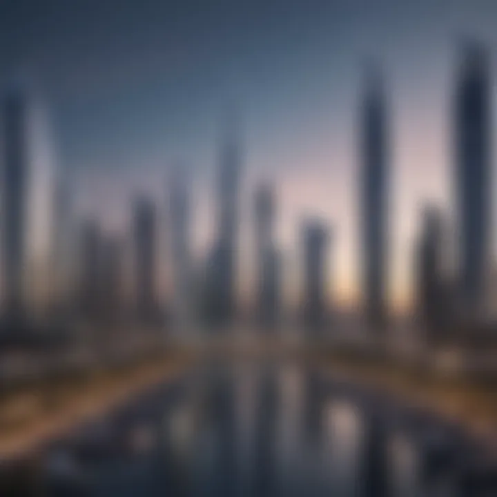 Strategic location of Business Bay in Dubai's skyline