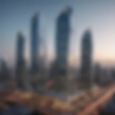 Architectural Elegance of Capital Bay Towers Stunning architectural view of Capital Bay Towers