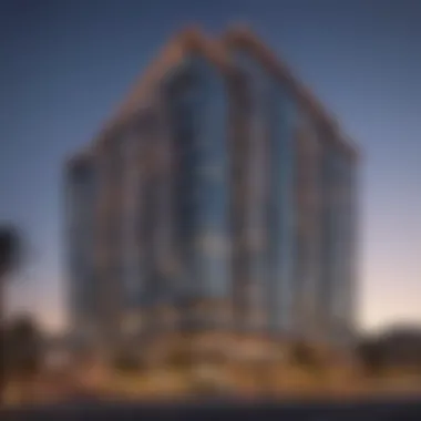 City Walk Hotel Architectural Marvel Exterior view of the City Walk Hotel showcasing modern architecture