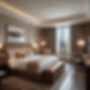 Elegant Guest Room at City Walk Hotel Luxurious guest room inside City Walk Hotel with elegant decor