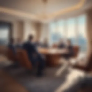 International Business Meeting Setting A business meeting in an international setting