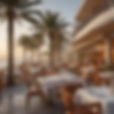 Diverse Dining Options in JBR Diverse dining options along the beachfront promenade