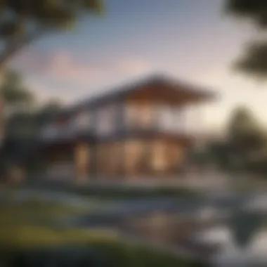 Innovative Eco Home Architecture Sophisticated eco home design showcasing sustainable materials