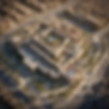 Aerial View of سد الرفيصة Aerial view of سد الرفيصة showcasing its expansive structure
