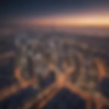 Dubai Skyline Highlighting Al Azizi's Architectural Marvels Aerial view of Dubai showcasing iconic Al Azizi developments