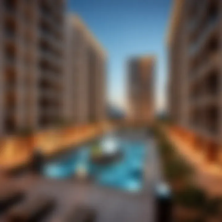 Luxurious apartment complex in Al Jaddaf.