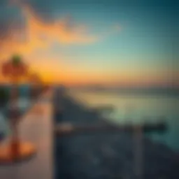 Breathtaking view of Al Shalila Beach at sunset