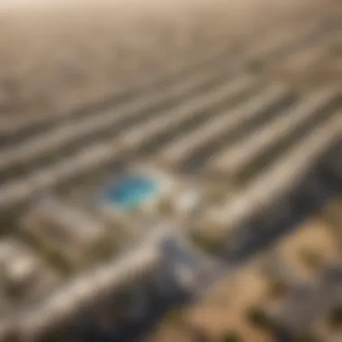 Aerial view of Al Thanyah Third showcasing residential properties and landscaping