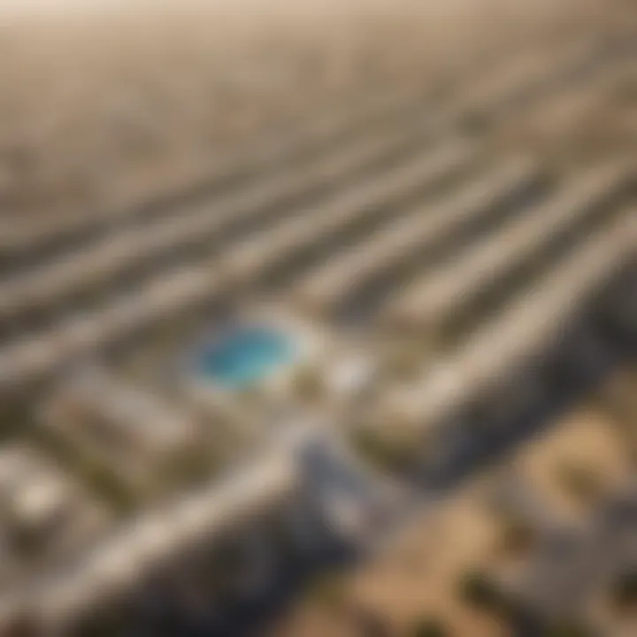 Aerial view of Al Thanyah Third showcasing residential properties and landscaping