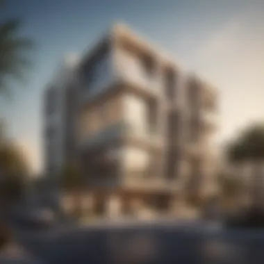 Modern architecture of residential buildings in Al Thanyah Third