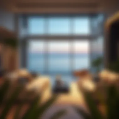 Elegant Interior of a Beachfront Property Elegant interior of a beachfront property