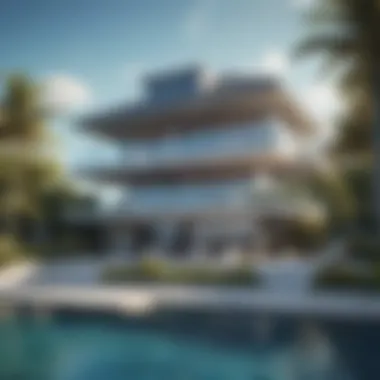Luxury Properties on Blue Water Island Luxury residential properties on Blue Water Island surrounded by scenic views