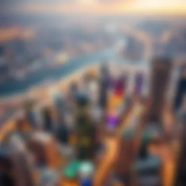 Panoramic Views from Luxury High-Rises Luxurious high-rise apartments with panoramic views