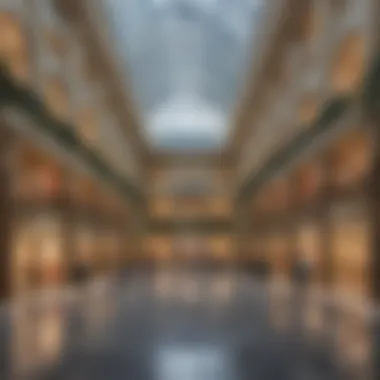 The Retail Haven of Dubai Mall An artistic representation of the Dubai Mall's retail offerings