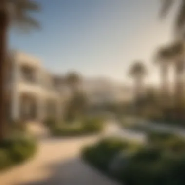 Serenity in Emirates Hills Community Serene community landscape of Emirates Hills