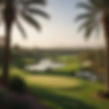 Stunning golf course view in Emirates Hills