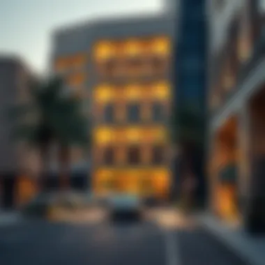 Architectural Highlights of Jamal Abdul Naser Street Architectural highlights along Jamal Abdul Naser Street illustrating modern design