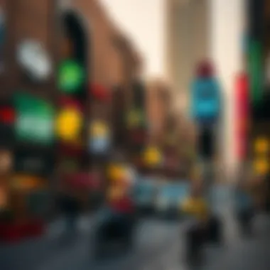 Vibrant Atmosphere of Jamal Abdul Naser Street A panoramic view of Jamal Abdul Naser Street showcasing its vibrant atmosphere