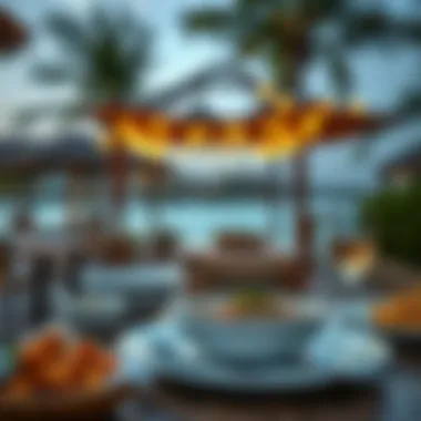 Culinary Delights at Marena Beach Locally sourced delicacies at a beachside restaurant