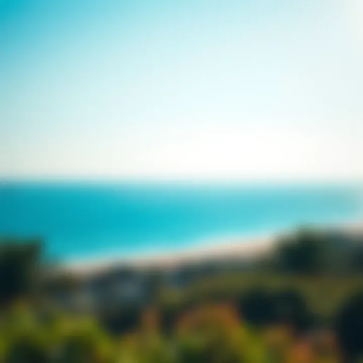 Panoramic view of Marena Beach showcasing its pristine shoreline