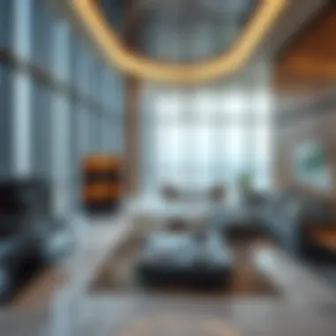 Luxury Interior Design of Mercedes Tower Interior design of Mercedes Tower emphasizing luxury and modernity
