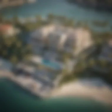 Waterfront Luxury Homes Aerial view of high-end homes by the waterfront