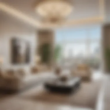 Luxury Living Space in Park Vista Interior view of a luxury apartment in Park Vista, highlighting modern design elements