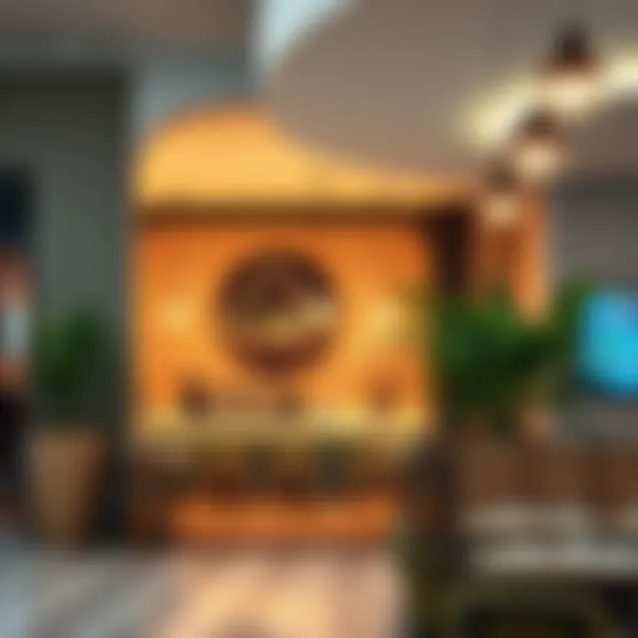 Trendy cafes and dining options in boutique malls
