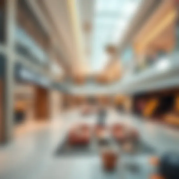 Unique retail spaces within a boutique mall