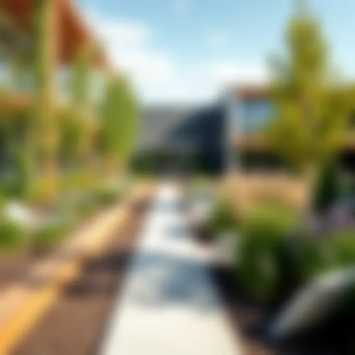 Innovative landscaping features and sustainable practices in the Miracke Garden