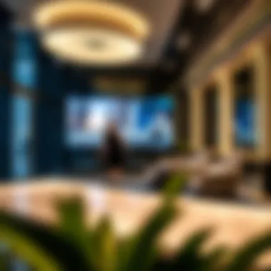 Enhancing Client Experiences with Technology Interactive technology used in the Omniyat Sales Office for client experiences