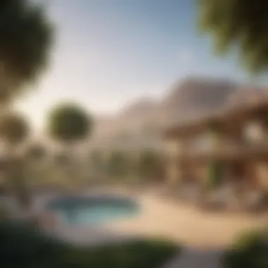 Community Spaces in The Valley Nara Emaar Vibrant community spaces in The Valley Nara Emaar where residents can socialize and relax.