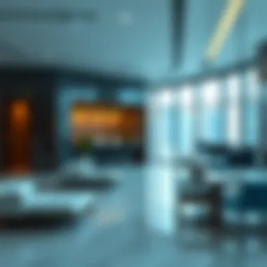 Modern Commercial Space by Tilal Properties A modern office space showcasing Tilal Properties' commercial projects