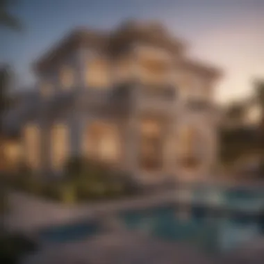 Stunning Villa Architecture in Rashidiya Elegant villa exterior in Rashidiya