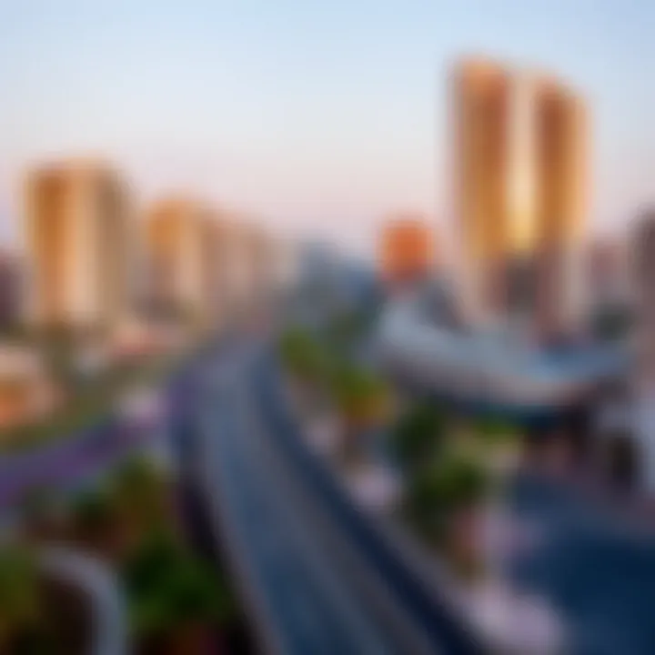 Real estate developments alongside the Green Metro Line highlighting urban growth