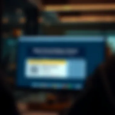Digital Work Permit Status Check Checking work permit status on a computer screen