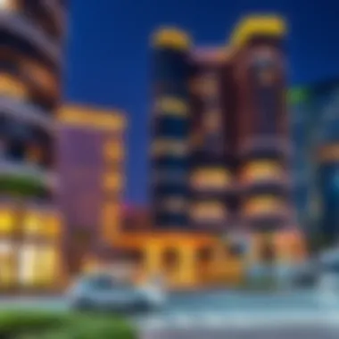 Infrastructure Development in Ajman City Center Infrastructure development showcasing the growth of Ajman City Center