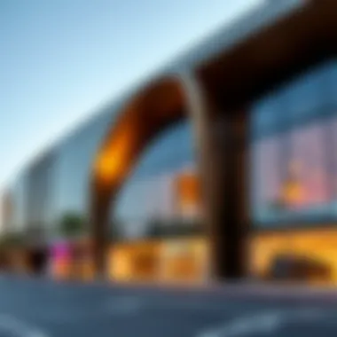 Modern Architecture of Makani Mall Exterior view of Makani Mall showcasing its modern architectural design