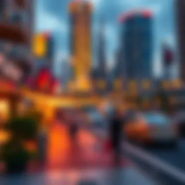 Vibrant City Life Vibrant city life with amenities