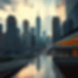 Urban skyline showcasing luxury buildings