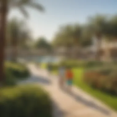 Recreational Activities for Families Children enjoying recreational activities in Nakheel Park.